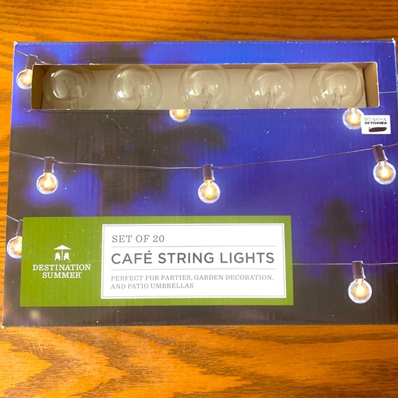 Bed Bath & Beyond Party Supplies Cafe String Lights From Bed Bath